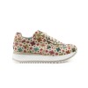 Asia Damensneaker Flower White