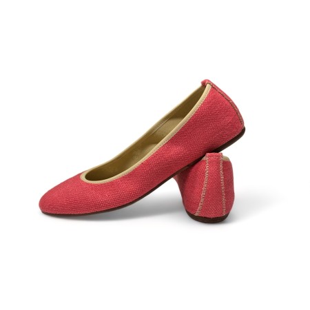 Ballerina Koralle Hanf Schühe Made in Italy | Risorse Future