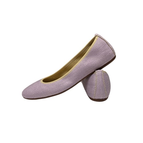 Cenerentola Lilac Hemp Shoes Made in Italy | Risorse Future