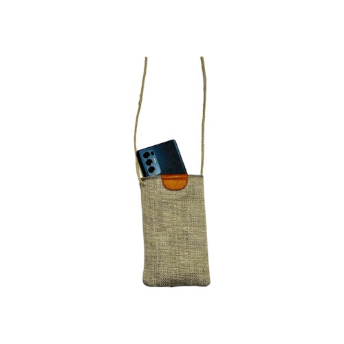 Porta Celluare Grigio Vegan Made in Italy | Risorse Future