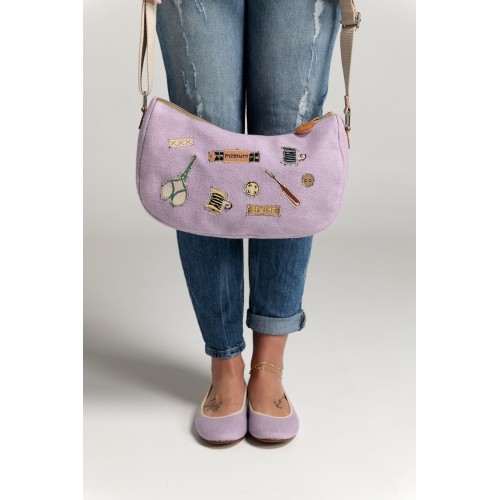 Cenerentola Lilac Hemp Shoes Made in Italy | Risorse Future