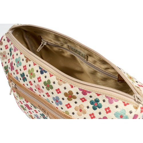 Borsa Gloria Fiori Bianco Made in Italy | Risorse Future