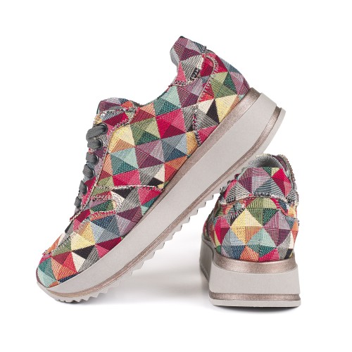 Asia Damensneaker Pyramid Vegan Schühe Made in Italy | Risorse Future