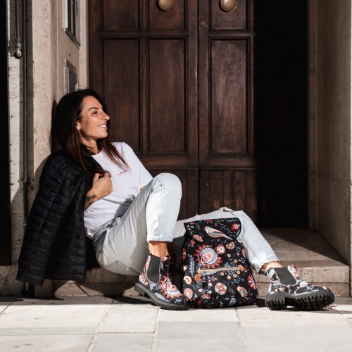 Baumwoll-Rucksack Square Made in Italy | Risorse Future