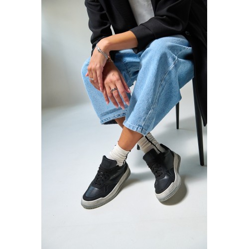 Wave Nero Sneakers Vegan Made in Italy | Risorse Future