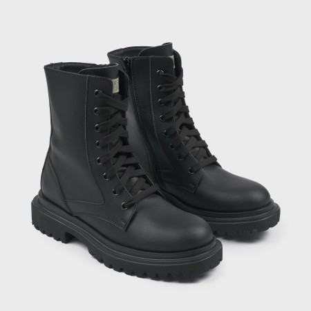 Zoe Boots Black Vegan Made in Italy | Risorse Future