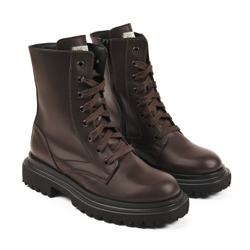 Zoe Boots Brown Vegan Made in Italy | Risorse Future