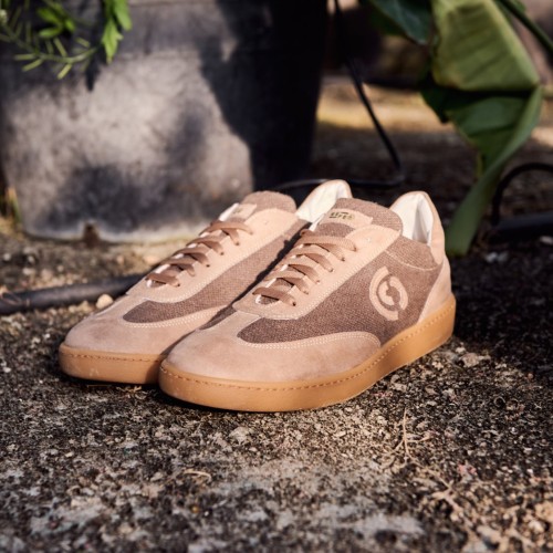 Zenit Hemp Hazelnut Sneakers Vegan Made in Italy | Risorse Future