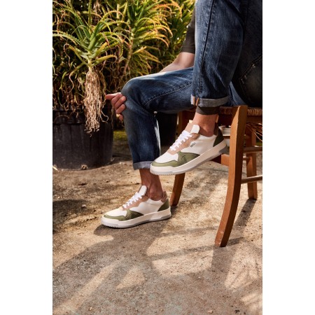 Wave Sage/Camel Sneakers Scarpe Vegan Made in Italy | Risorse Future