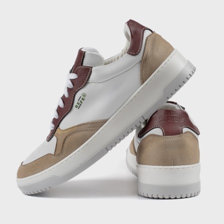 Wave Bordeaux/Nocciola Sneakers Scarpe Vegan Made in Italy | Risorse Future