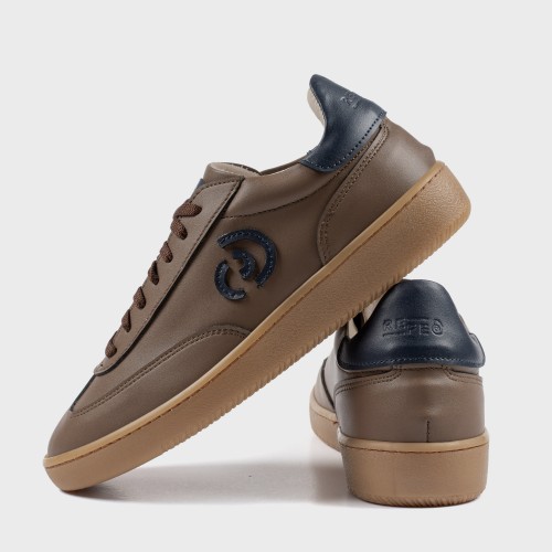 Zenit Taupe Sneakers Scarpe Vegan Made in Italy | Risorse Future